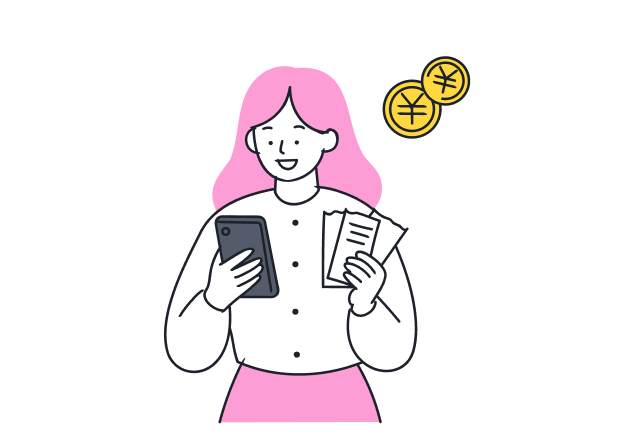 お金に余裕ができることを表すイラスト